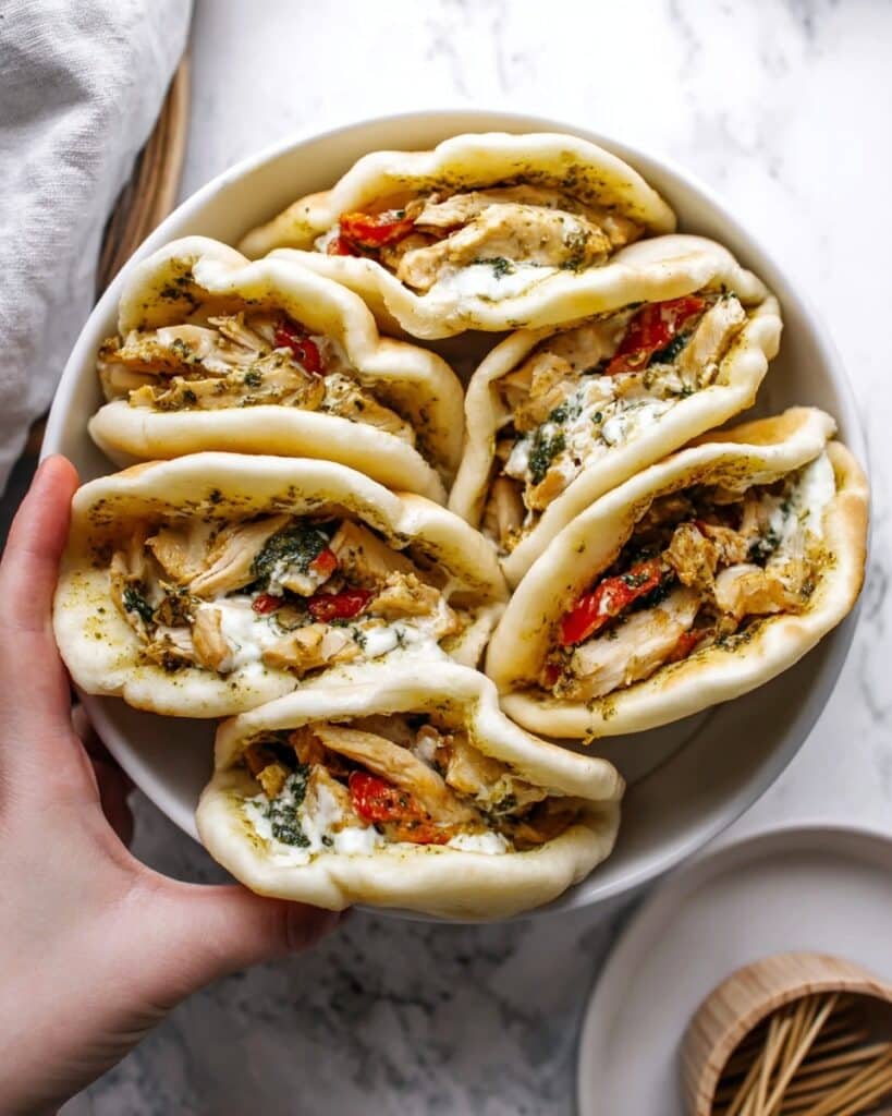 Chicken Pesto Pan Bread Recipe