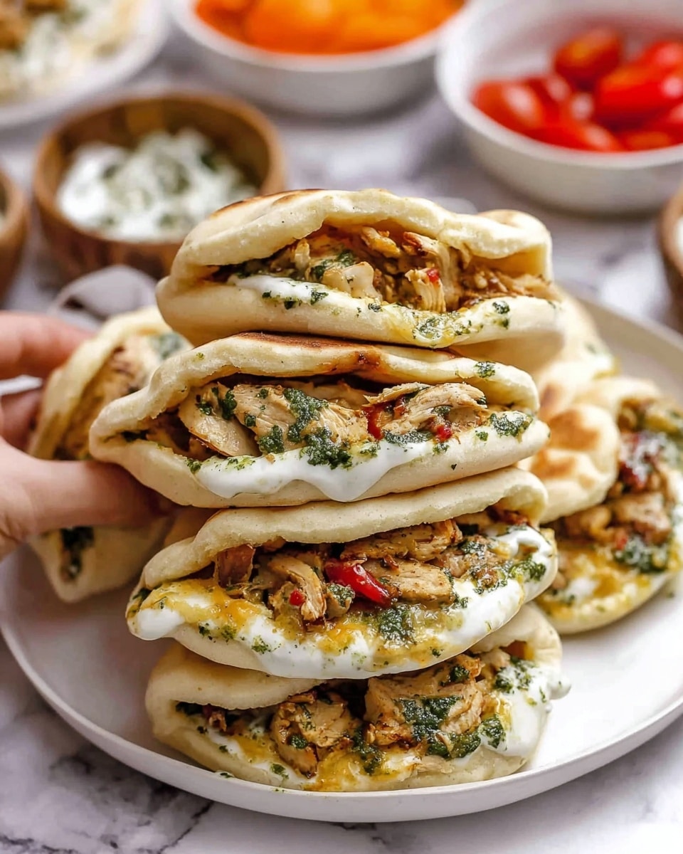 Chicken Pesto Pan Bread Recipe - Recipe Image