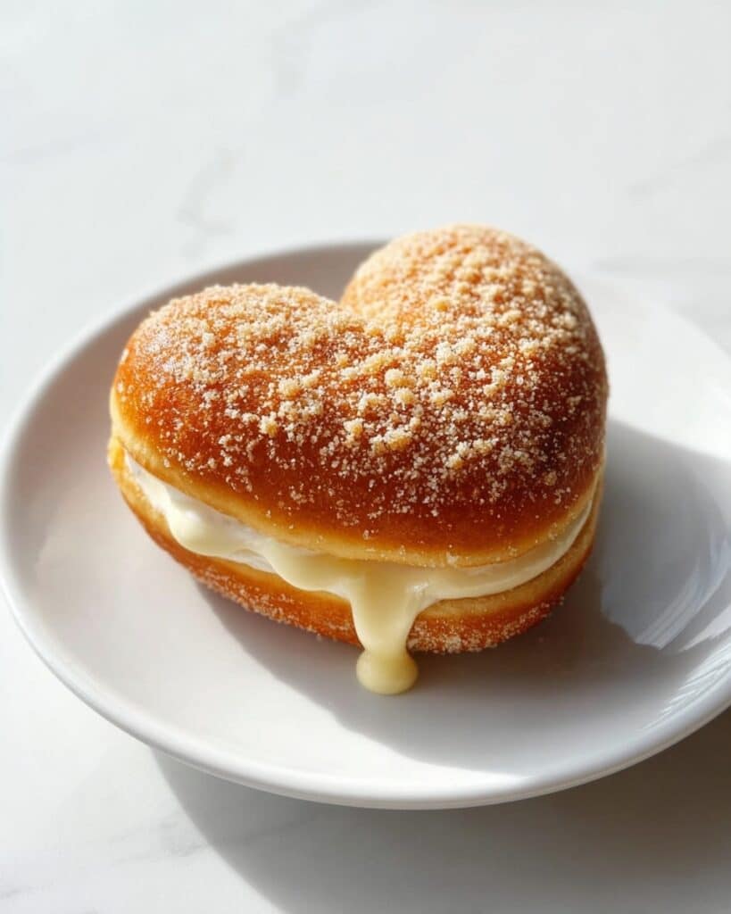 Crème Brûlée Heart Donuts Recipe