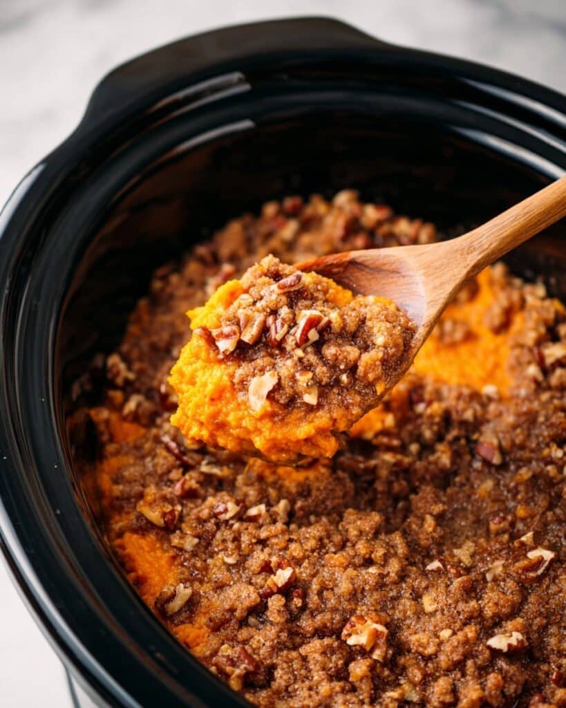 Crockpot Sweet Potato Casserole Recipe