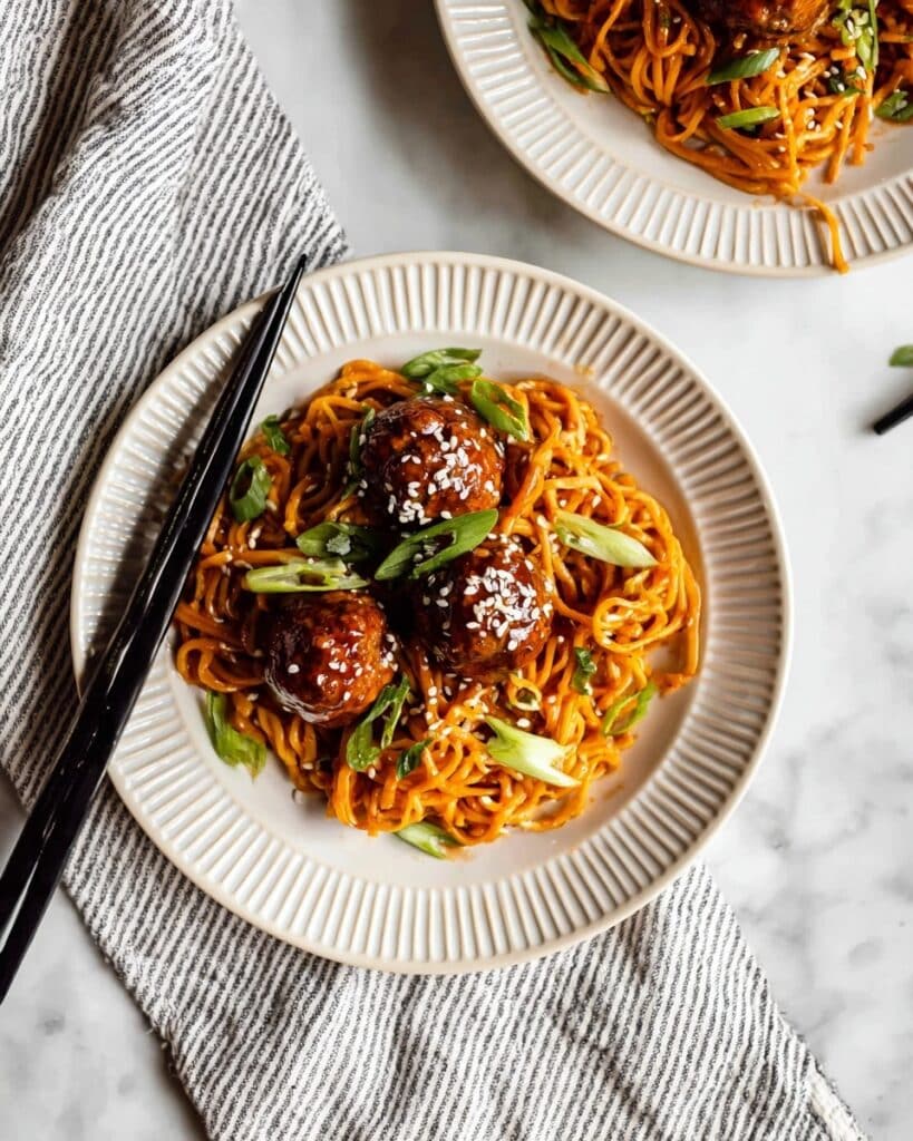 Hoisin Glazed Asian Turkey Meatballs Recipe