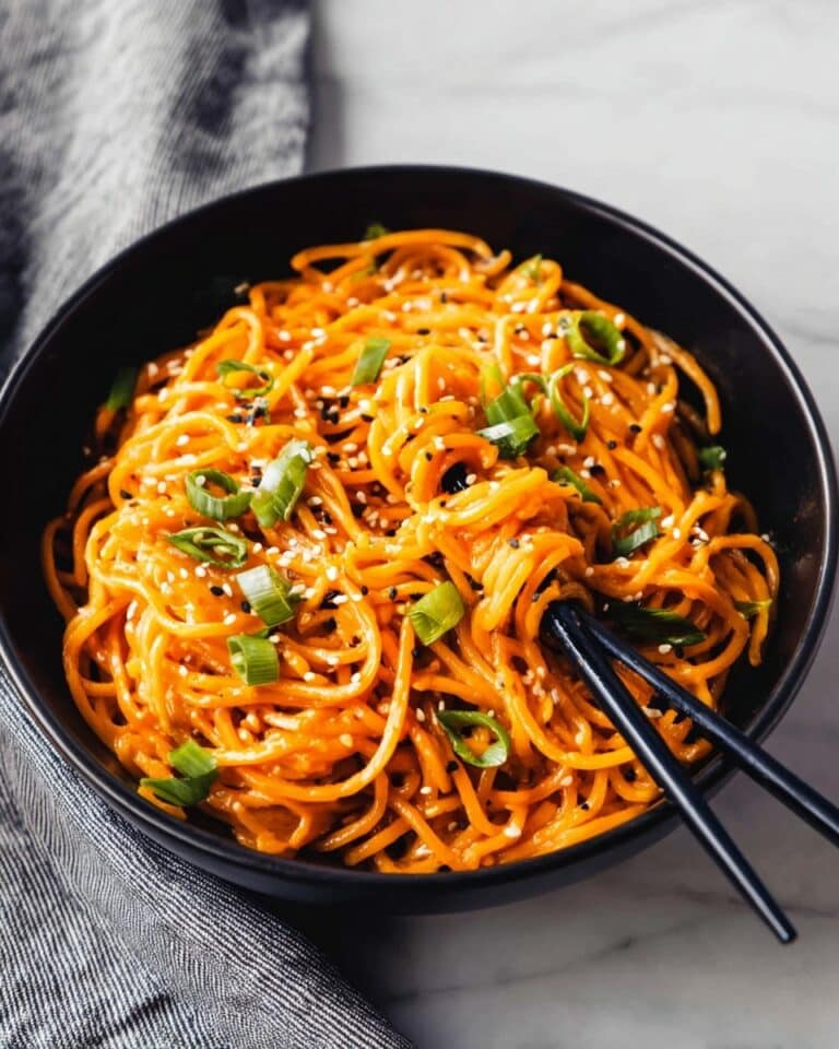 Saucy Gochujang Zucchini Noodles Recipe