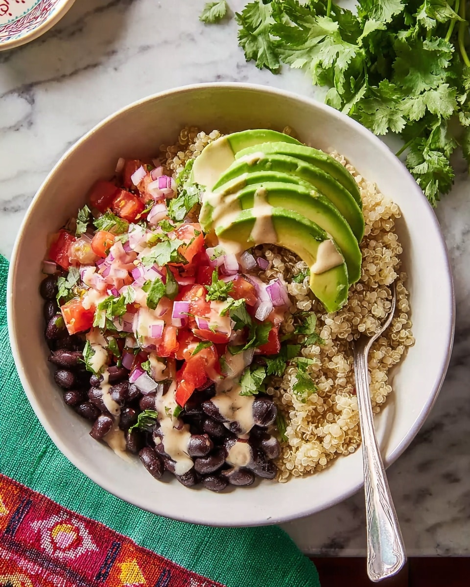Quinoa Black Bean Burrito Bowls Recipe - Recipe Image