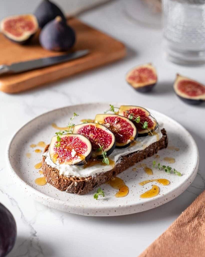 Fig and Goat Cheese Toast with Honey and Fresh Thyme Recipe