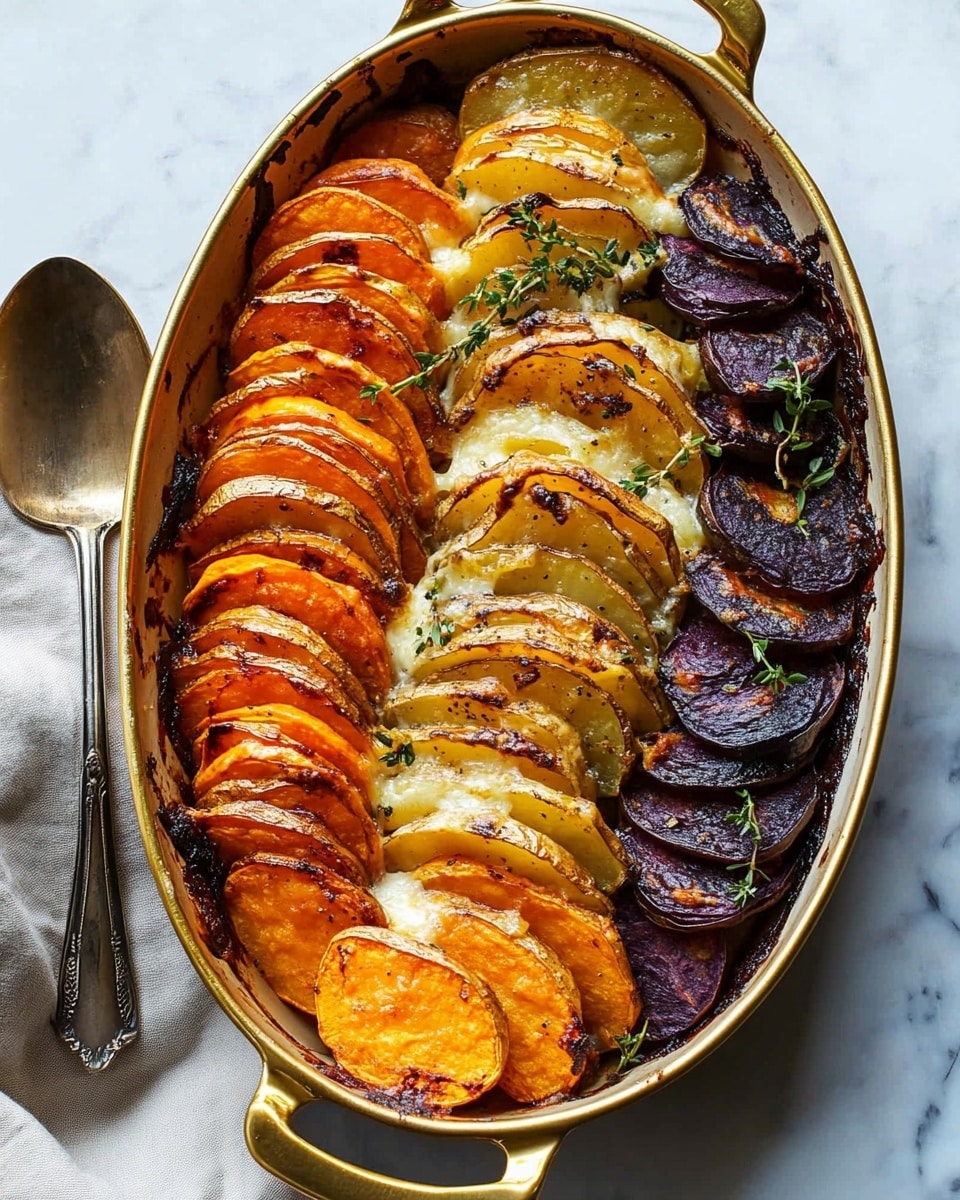 Cheesy Root Vegetable Gratin Recipe - Recipe Image