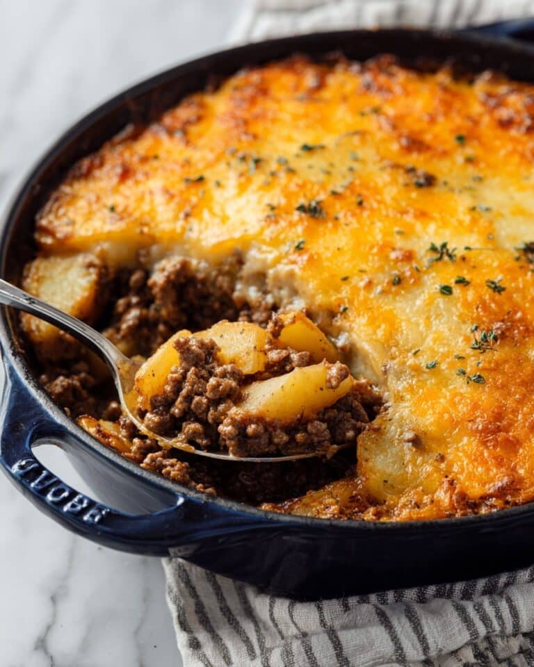 Hobo Casserole: Rustic Ground Beef and Potato Bake Recipe