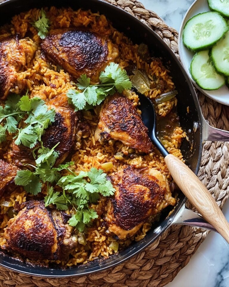 One-Pot Paprika Chicken and Rice with Cucumber Salad Recipe