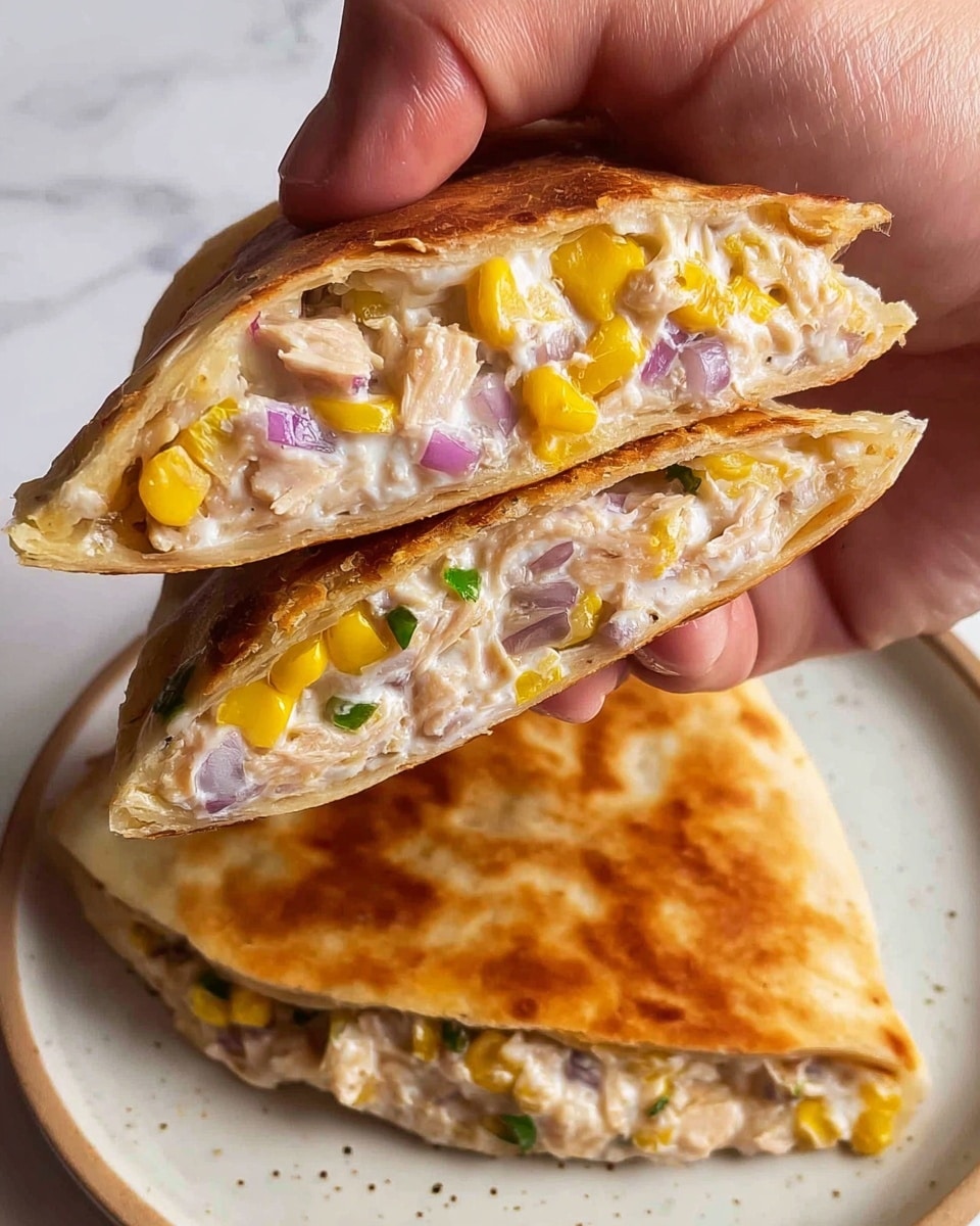 Healthy Tuna Melt Wrap Recipe - Recipe Image
