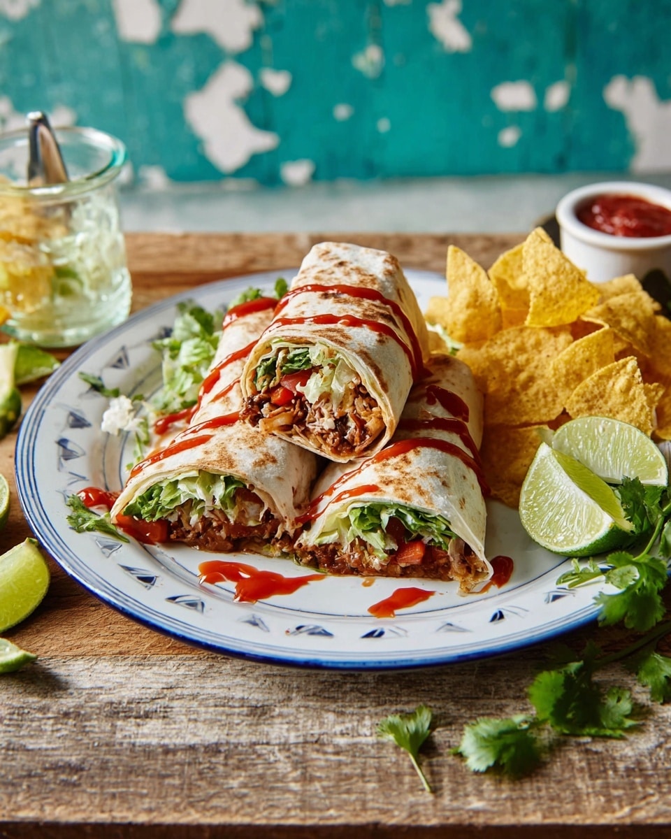 Nacho Beef Burritos Recipe - Recipe Image