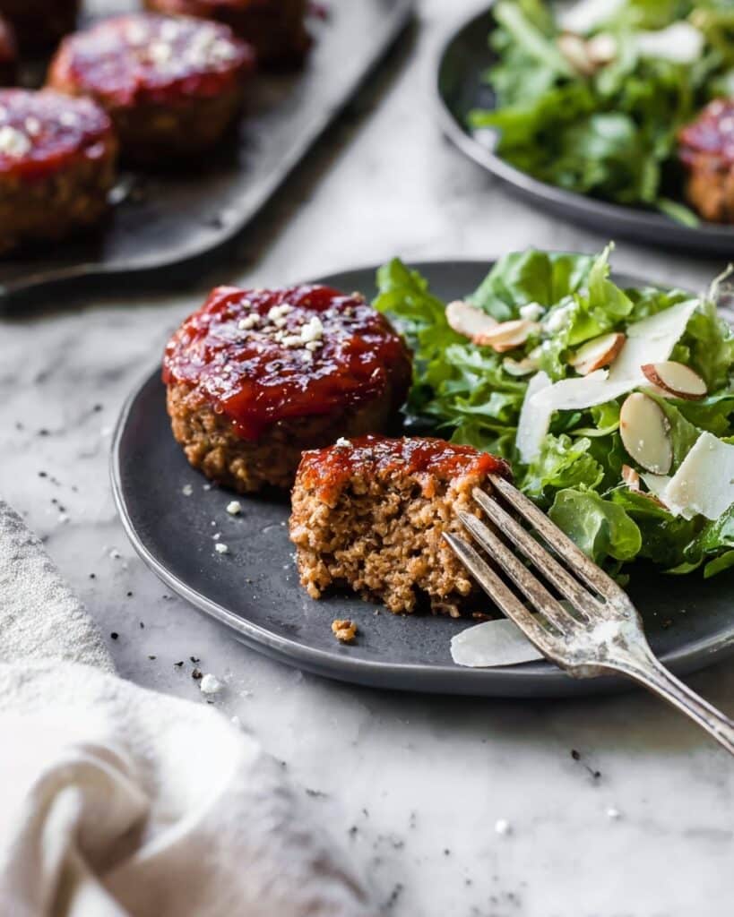 Mini Meatloaf with Sweet and Tangy Meatloaf Sauce Recipe