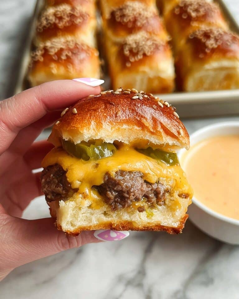Hawaiian Roll Cheeseburger Sliders Recipe