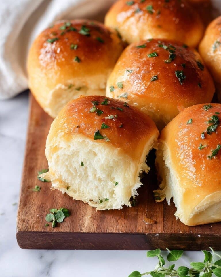 Easy Garlic Butter Dinner Rolls Recipe