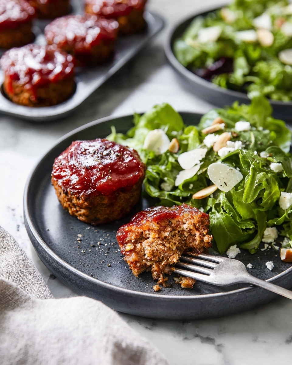 Mini Meatloaf with Sweet and Tangy Meatloaf Sauce Recipe - Recipe Image