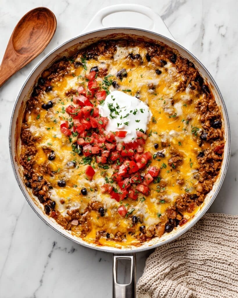 Ground Beef Burrito Skillet Recipe