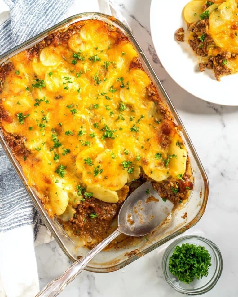 Creamy One-Pot Beef and Potato Casserole Recipe