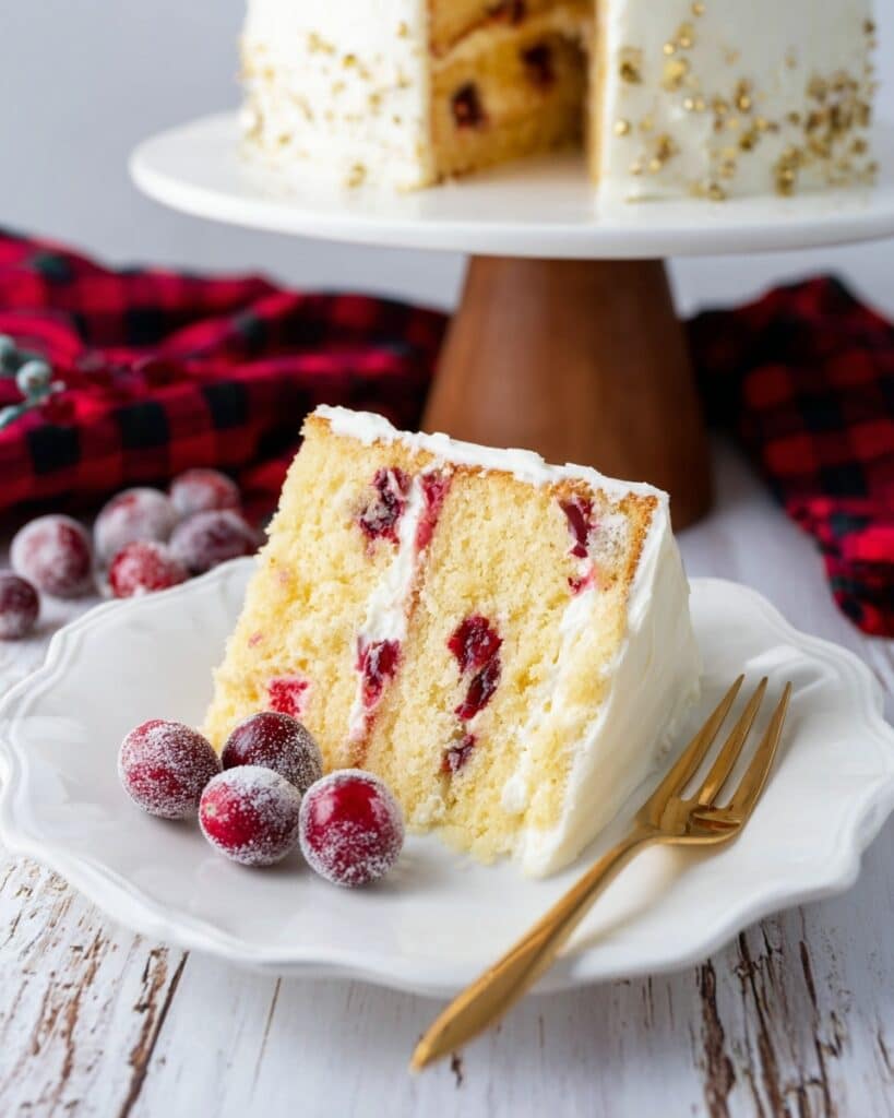 Cranberry Orange Cake with Orange Cream Cheese Frosting Recipe