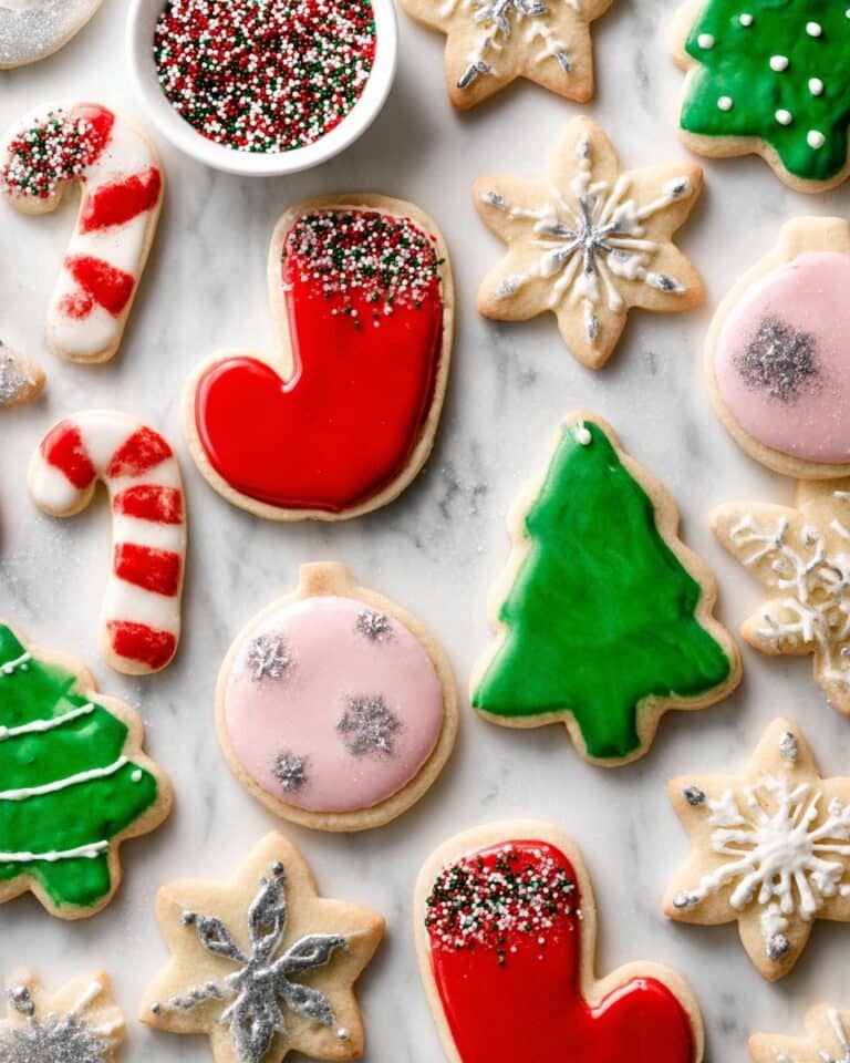 Christmas Tree Sugar Cookies with Frosting Recipe