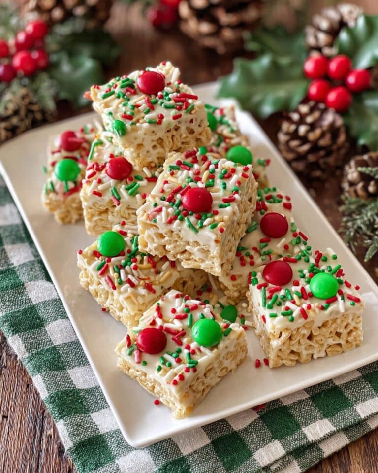 White Christmas Marshmallow Rice Bubble Slice Recipe