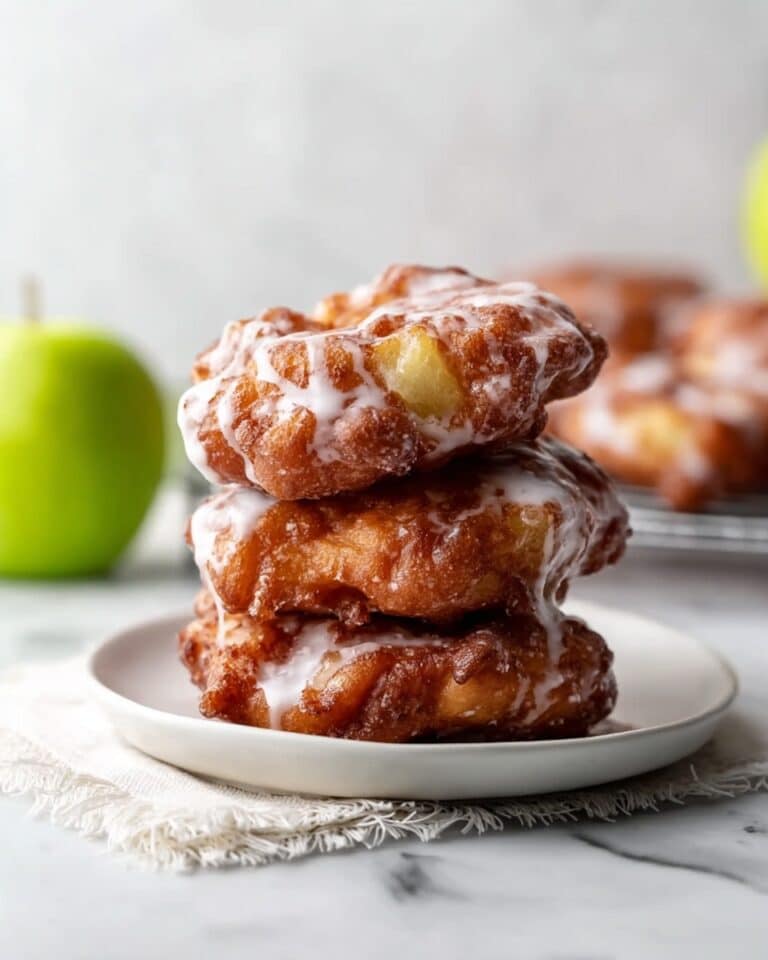 Homemade Apple Fritters with Cinnamon Glaze Recipe