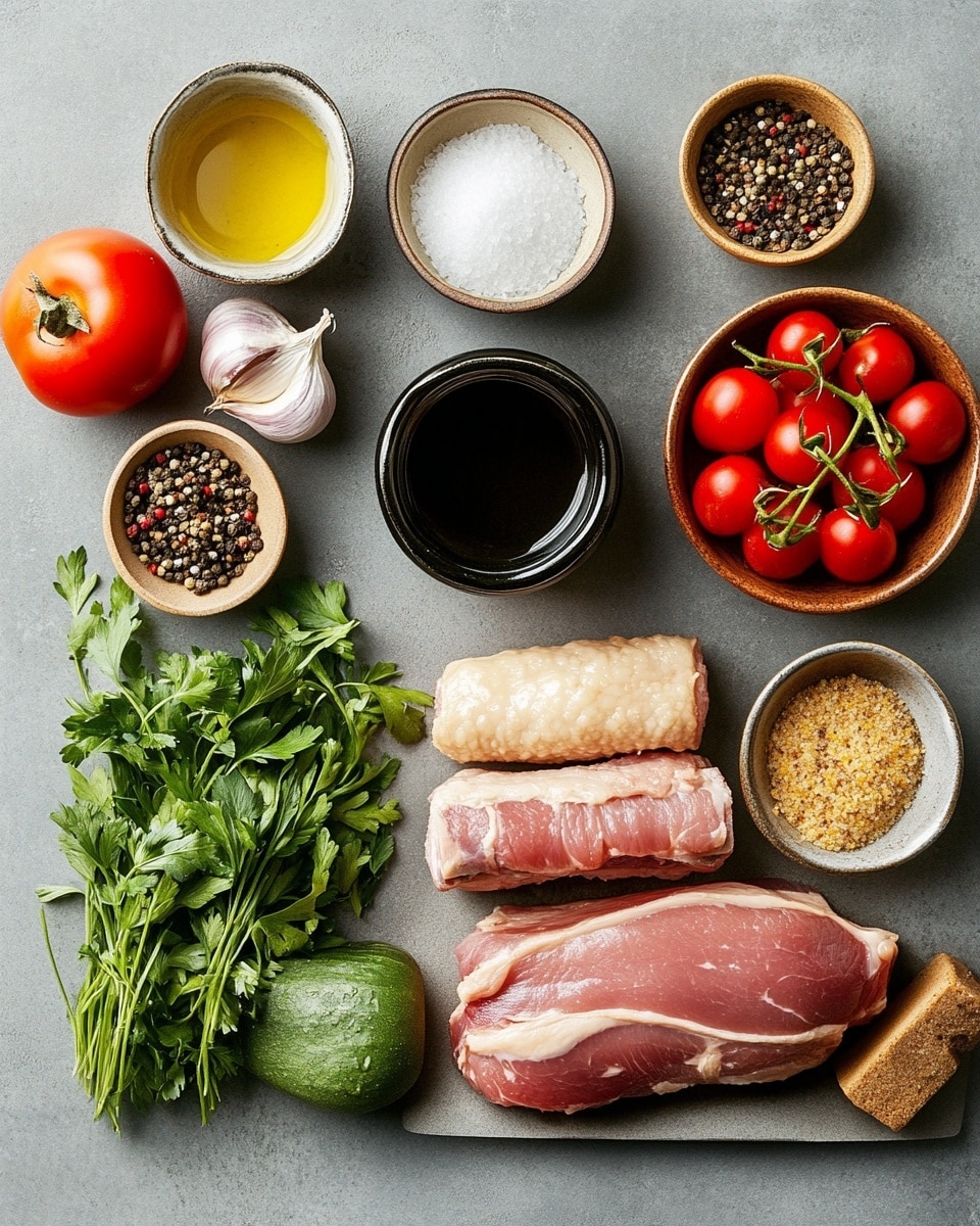 A white rectangular dish with a blue rim holds the meal, placed on a white marbled surface. The dish has three main layers: at the bottom, golden roasted potato pieces are scattered, showing a crispy texture with some sea salt flakes visible. Green broccolini with a fresh, slightly shiny look is arranged on two sides of the dish, adding a vibrant contrast. On top of the potatoes, there is a large piece of roasted meat with a golden-brown crispy skin, decorated with small fresh herb sprigs that add a touch of green. The meat is sliced in one area revealing tender, juicy, light brown inside. In the surrounding area, there is a glass with white wine and a small white bowl with a yellow mustard or sauce nearby. photo taken with an iphone --ar 4:5 --v 7