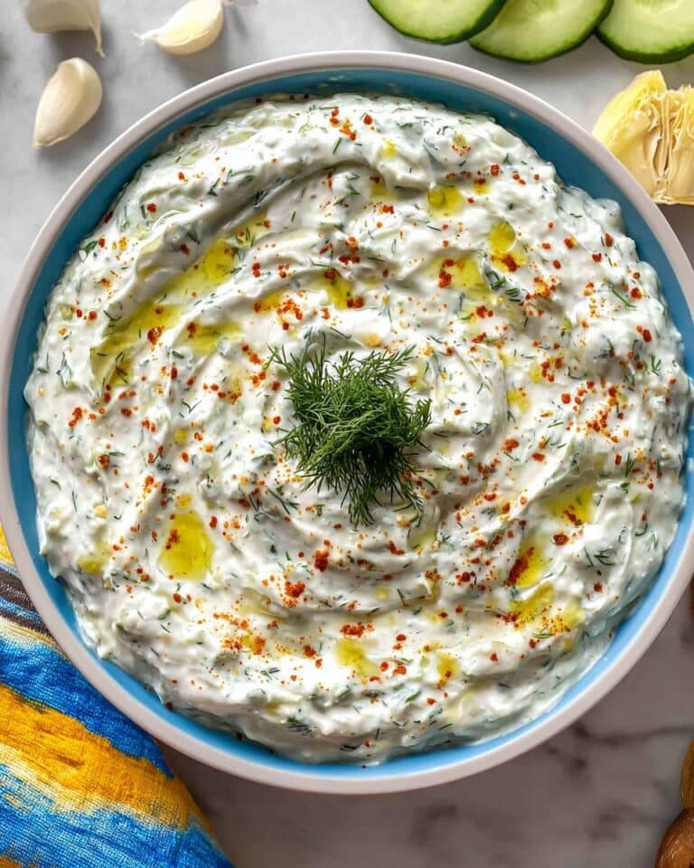 Creamy Greek Tzatziki with Fresh Herbs Recipe