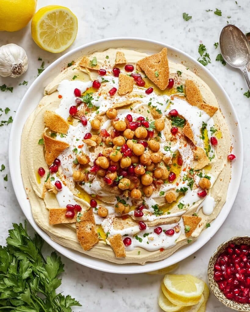 Fatteh (Pita, Hummus, and Yogurt) Recipe