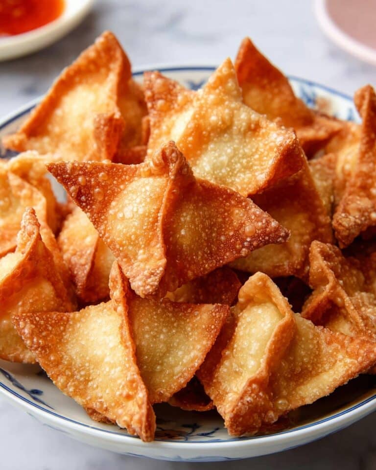 Crispy Crab Rangoons with Sweet Chili Dipping Sauce Recipe