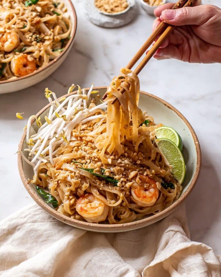 Authentic Pad Thai with Shrimp and Tofu Recipe
