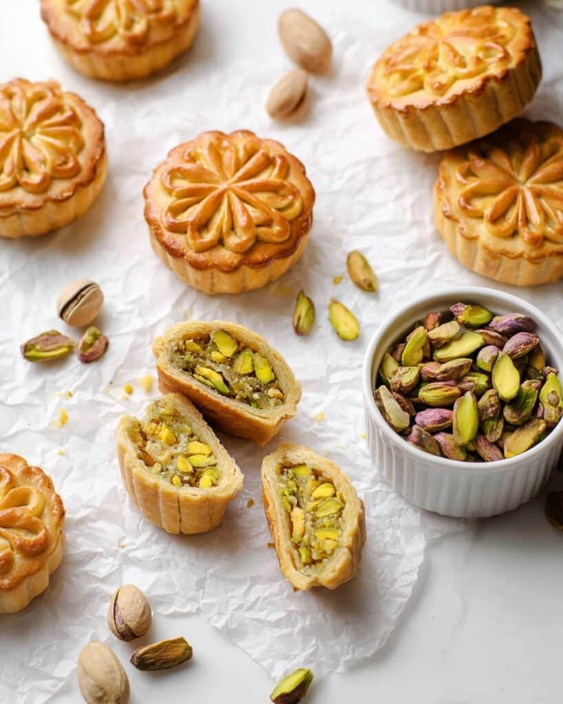 Honey Pistachio Mooncakes Recipe