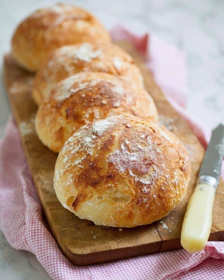 5-Ingredient No-Knead Crusty Panini Bread Recipe