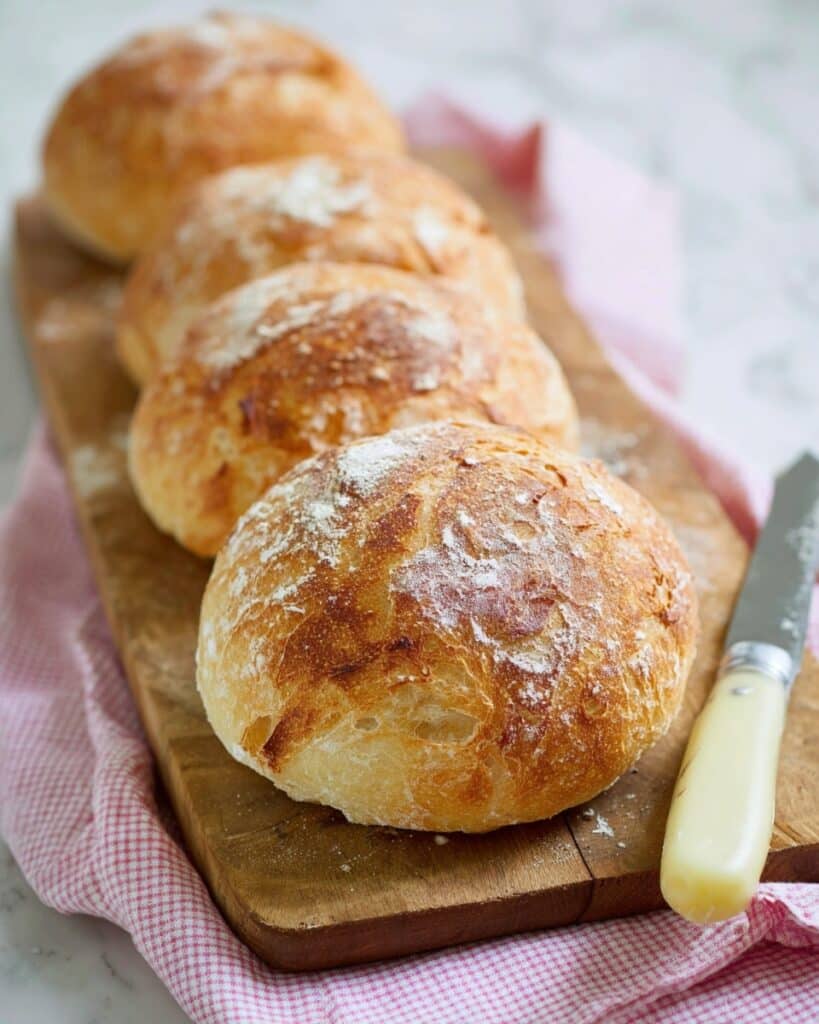 5-Ingredient No-Knead Crusty Panini Bread Recipe