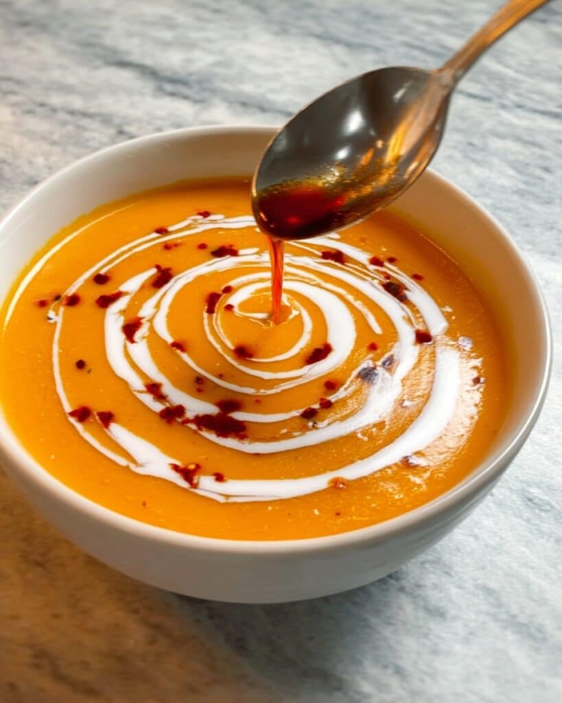 Creamy Roasted Butternut Squash Soup with Coconut Milk and Spiced Herbs Recipe