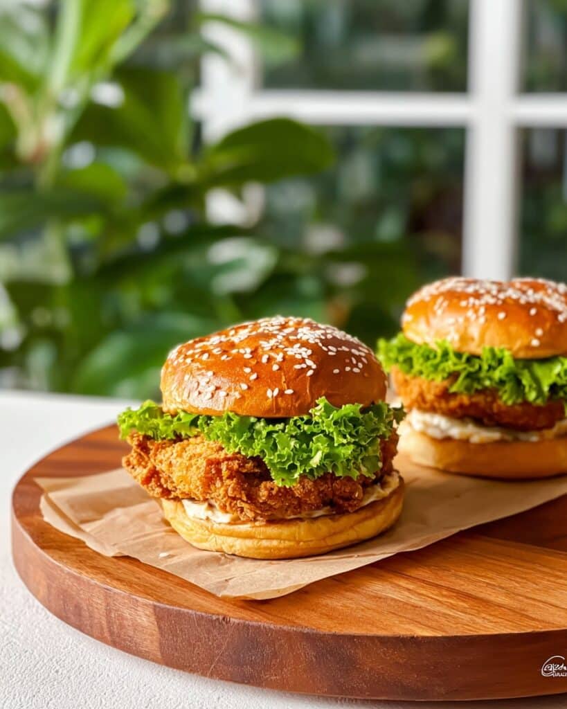 Spicy Crispy Chicken Burger (Chicken Sandwich) Recipe