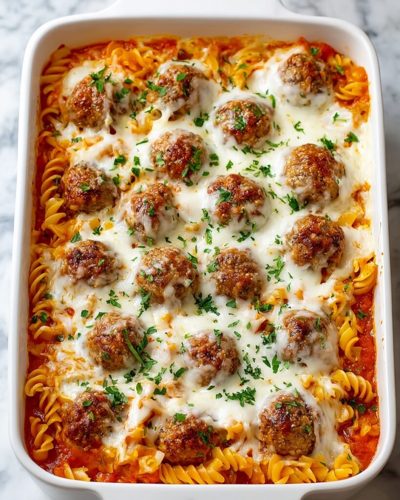 Dump and Bake Meatball Casserole Recipe