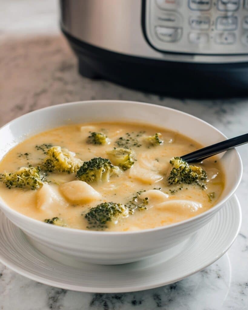 Crock Pot Broccoli-Cheddar Potato Soup Recipe