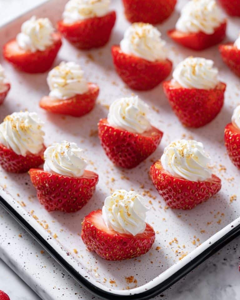Cheesecake Deviled Strawberries Recipe