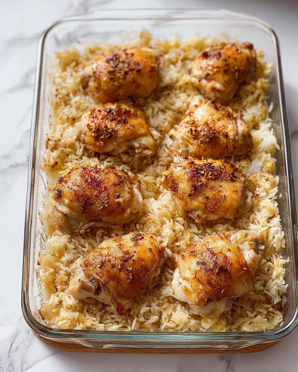 Creamy Chicken and Rice Bake with Onion Soup Mix Recipe