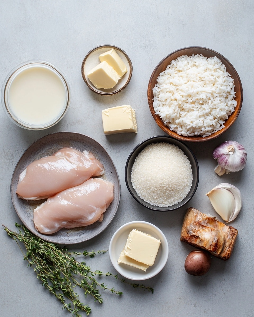 Creamy Chicken and Rice Bake with Onion Soup Mix Recipe - Recipe Image