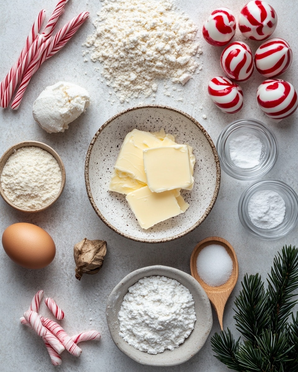 The image shows two swirl-shaped cookies with twisted layers. Each cookie has two layers: one layer is a light cream color with a smooth but slightly grainy sugar texture, and the other is a deep red with a glittery sugar coating. The layers alternate in thick, curved stripes that spiral around the cookie, creating a candy cane effect. The cookies rest on a white marbled surface with soft lighting highlighting the sugar crystals. Photo taken with an iphone --ar 4:5 --v 7