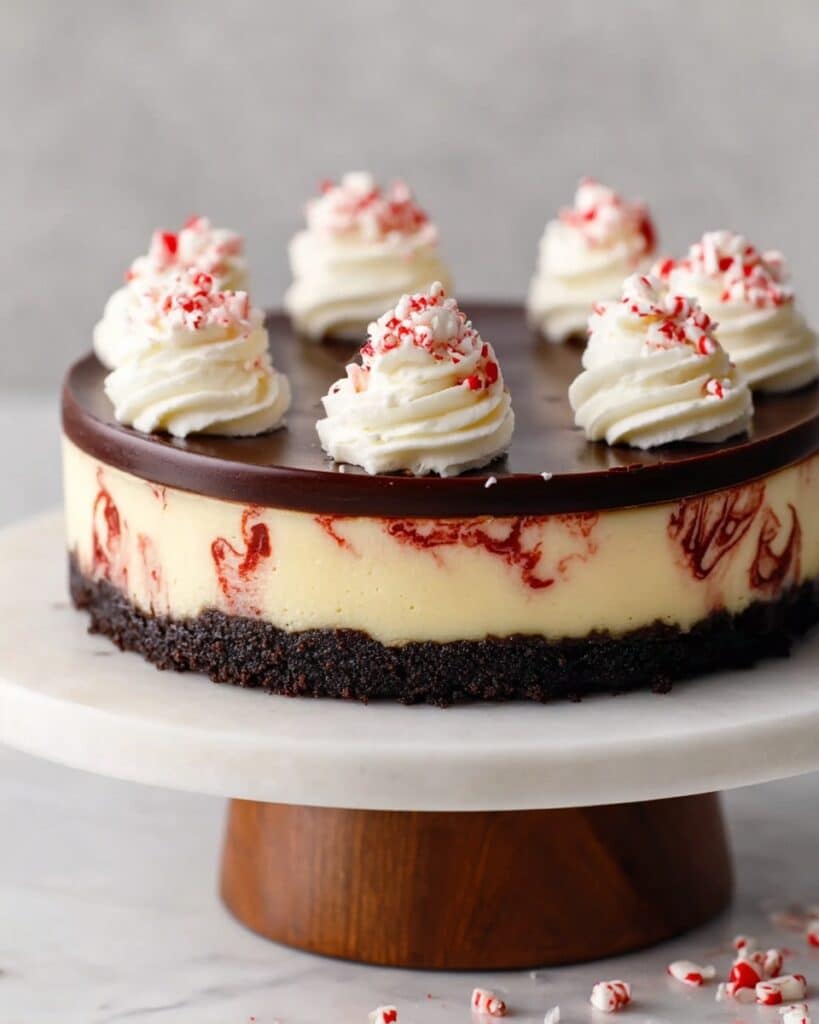 Peppermint White Chocolate Cheesecake Recipe