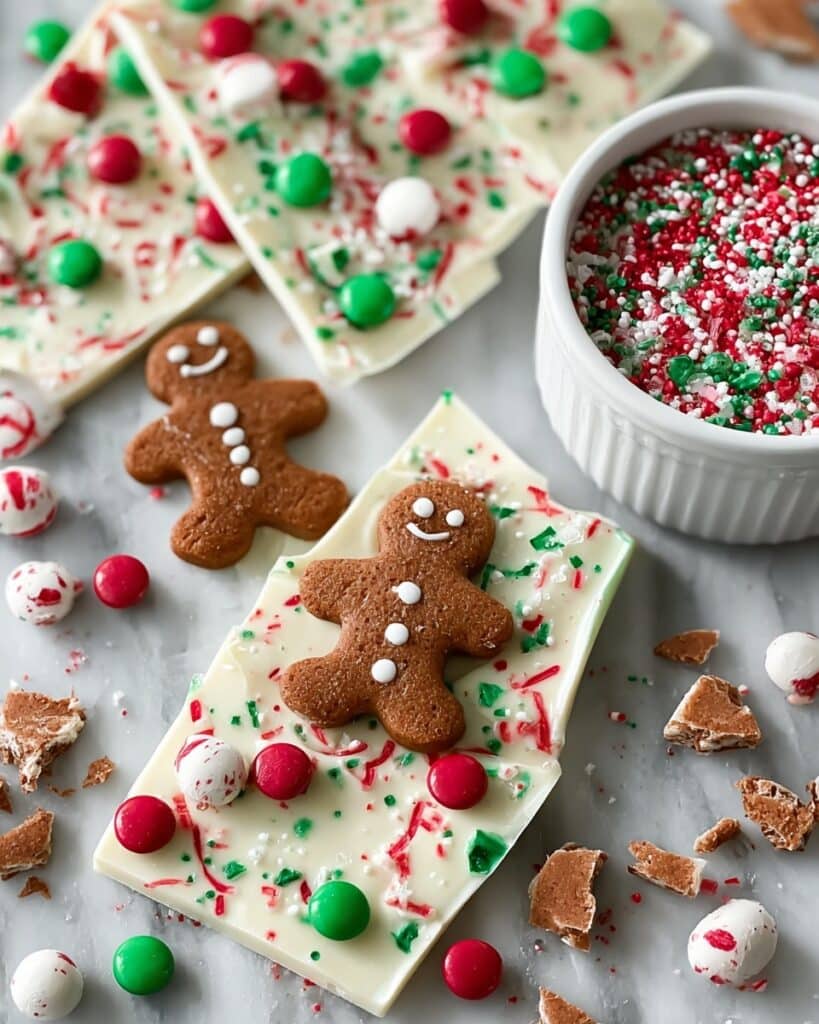 Gingerbread Chocolate Bark Recipe