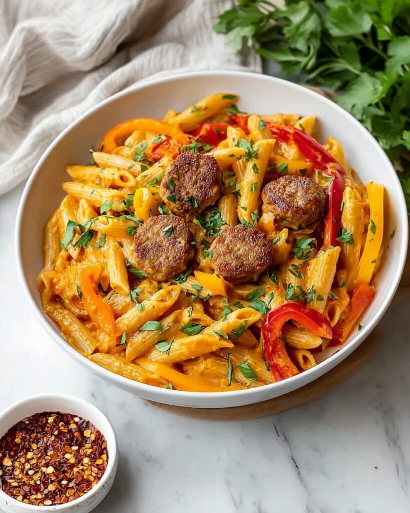 Creamy Cajun Sausage Pasta Recipe
