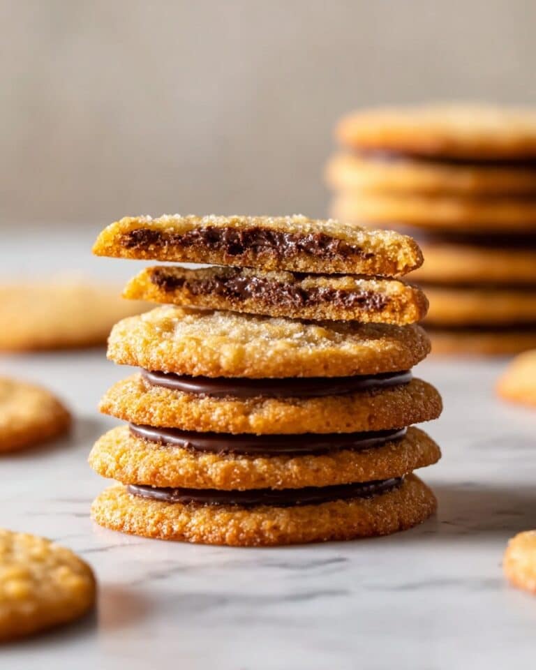 Almond Lace Cookies with Chocolate Filling Recipe