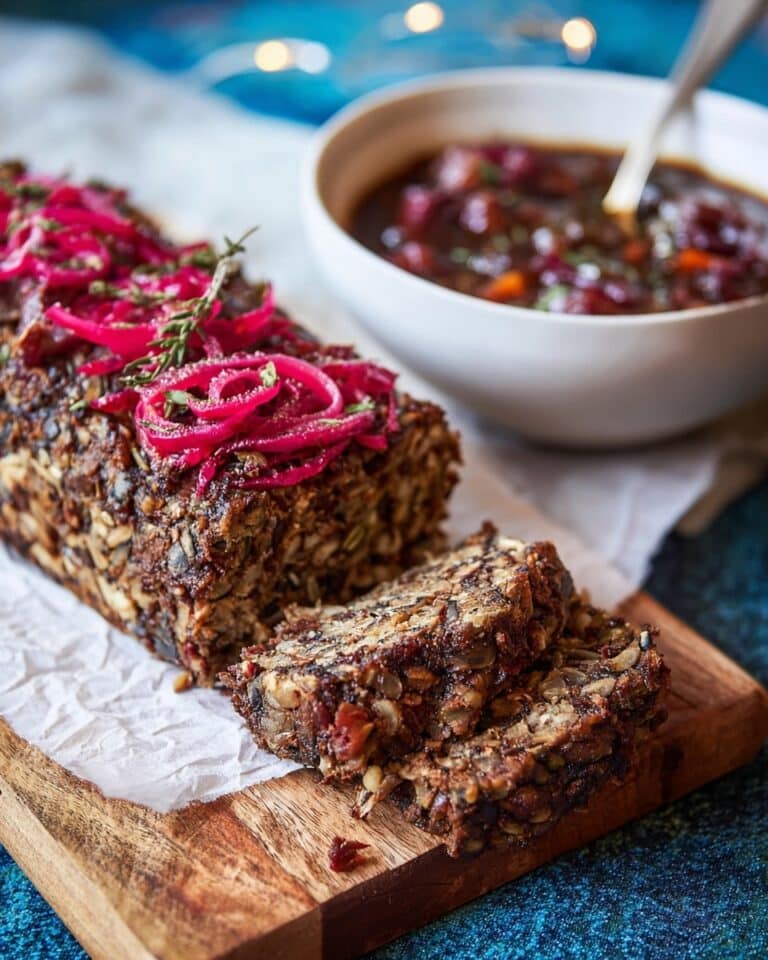 Christmas Nut Roast with Mushroom Gravy Recipe