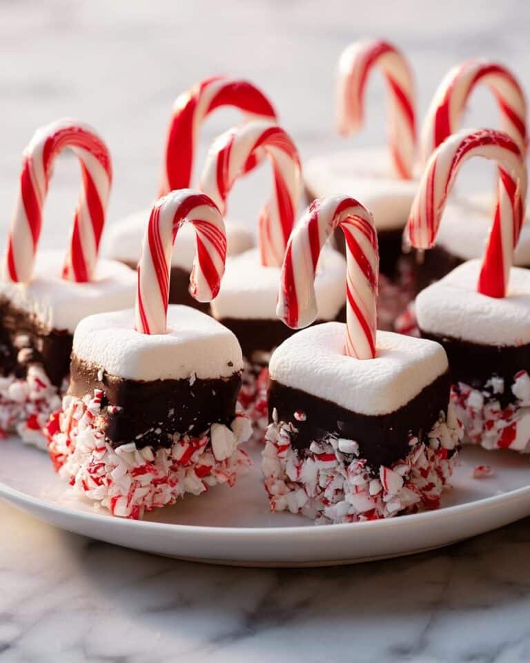 Candy Cane Marshmallow Dippers Recipe