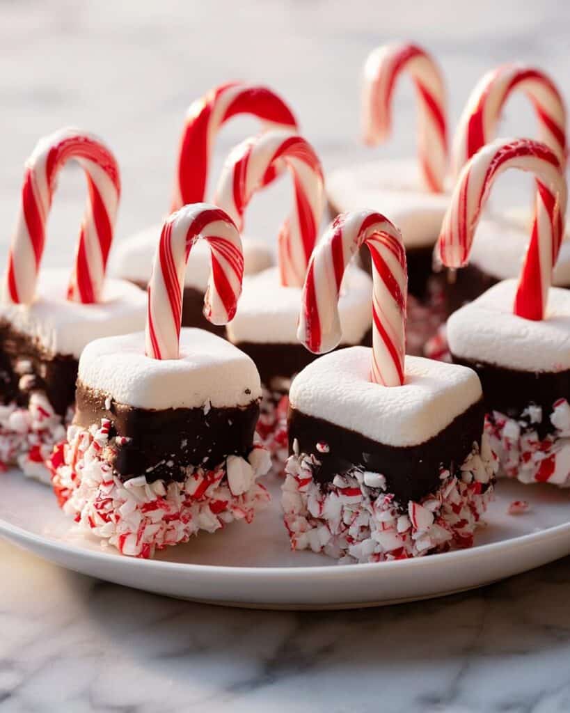 Candy Cane Marshmallow Dippers Recipe