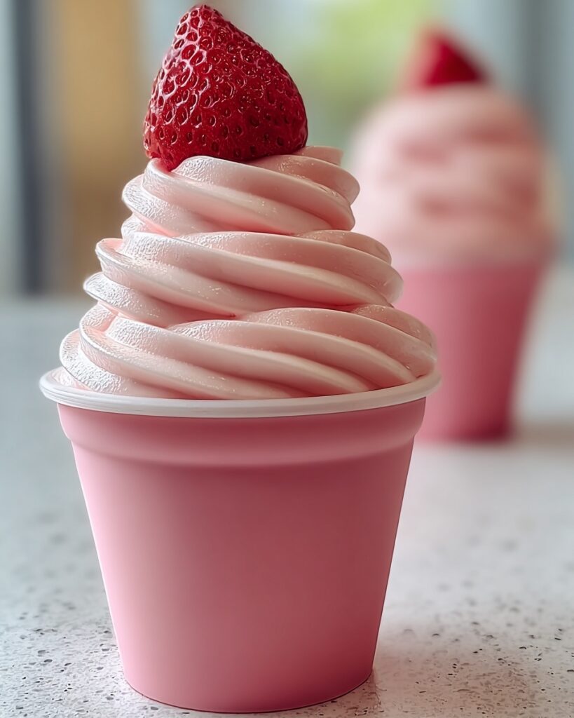 Refreshing Strawberry Dole Whip with Pineapple and Coconut Recipe