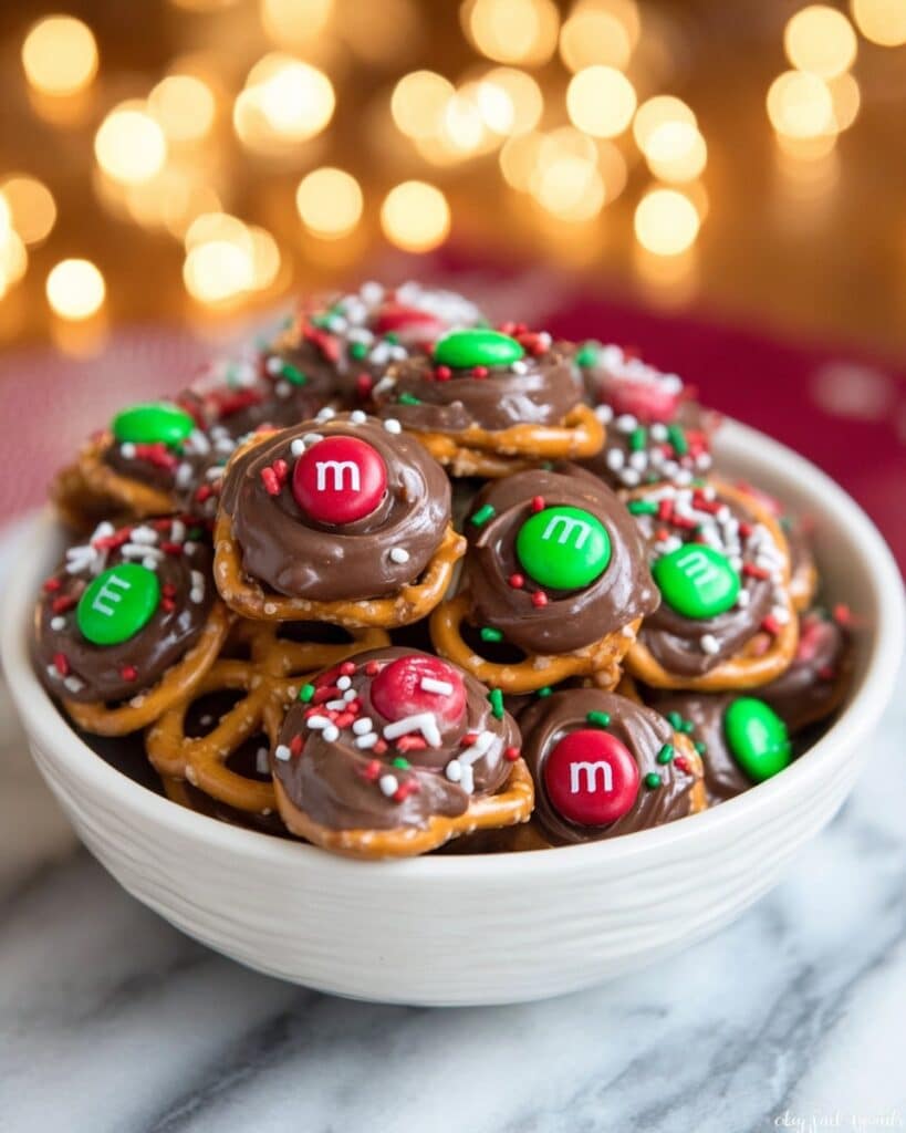 Rolo Pretzels with M&M Candies Recipe