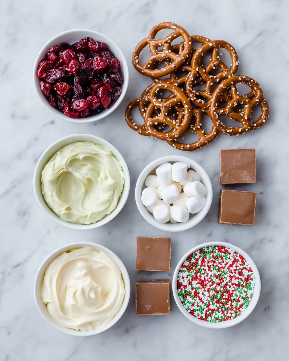Christmas Caramel Pretzel Bites Recipe - Recipe Image