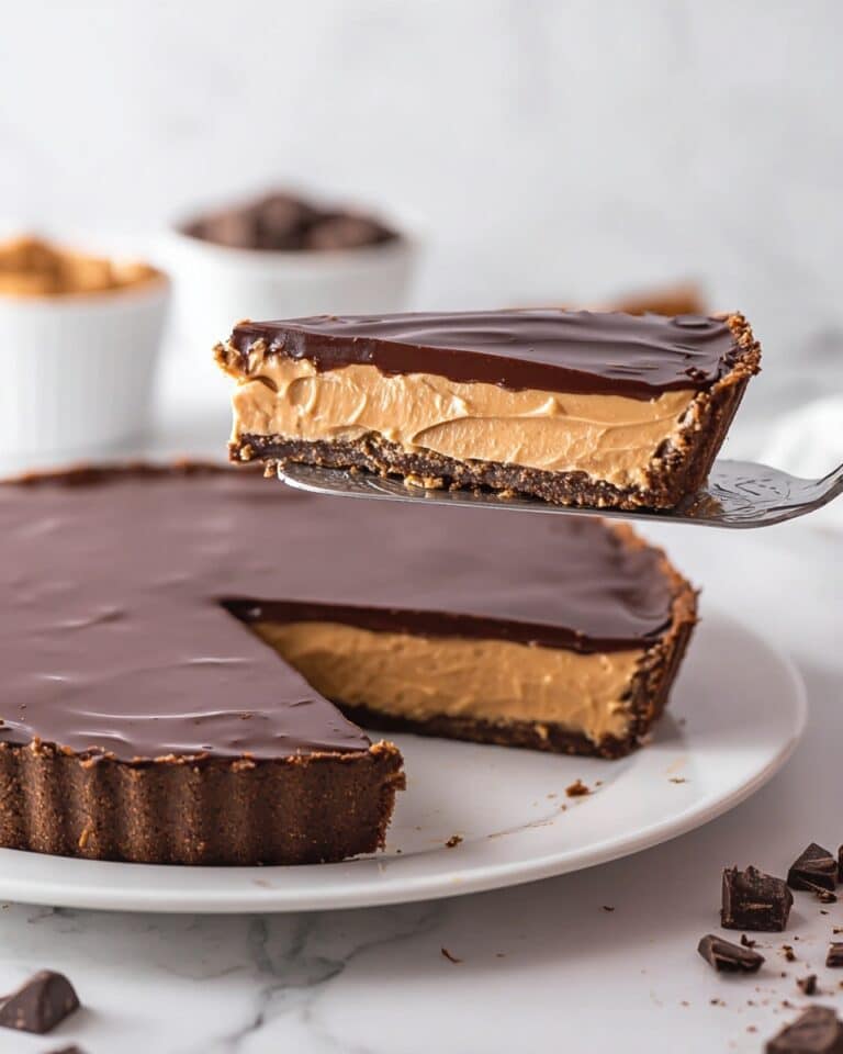 Reese’s Peanut Butter Cup Pie with Chocolate Ganache Recipe